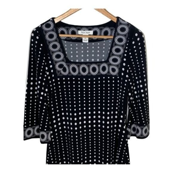 White House Black Market Polka Dot Sheath Dress Size XS - Picture 2 of 10